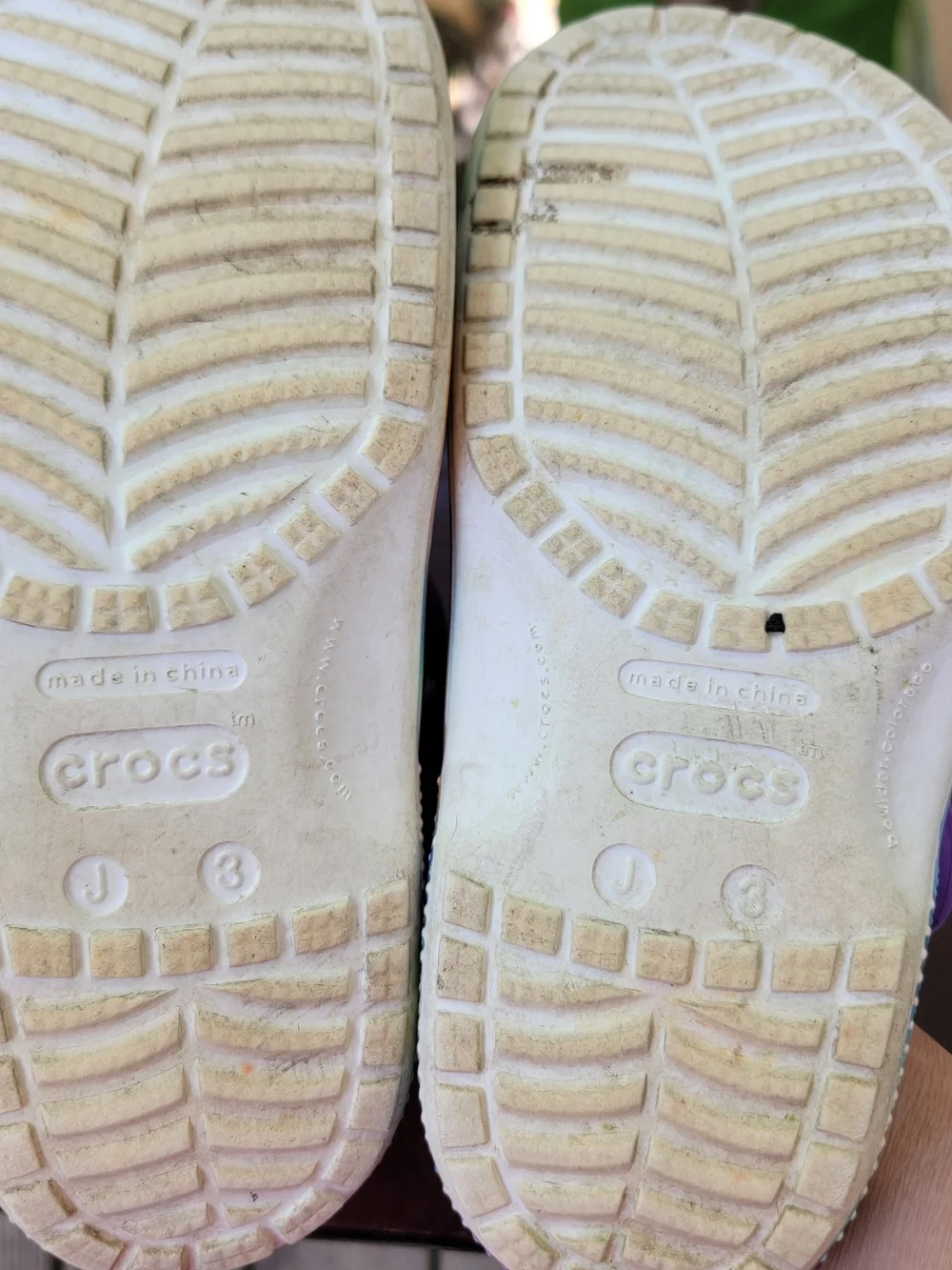 CROCS Kids Tie-Dye Pastel Clog with Purple Strap